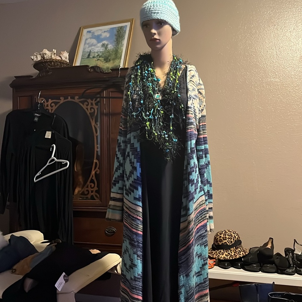 Long multi colored Long Sweater